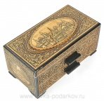 Шкатулка из бересты "Виды Кремля"